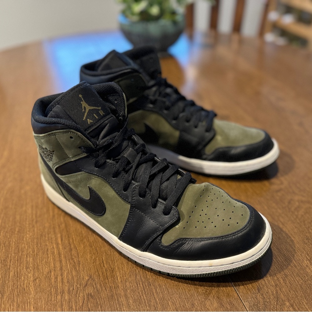 Nike Jordan 1 Mid - Olive Canvas (Mens 13)